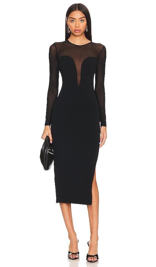 ASTR the Label Leona Sweater Dress in Black by ASTR THE LABEL