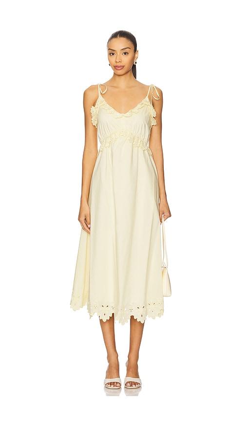 ASTR the Label Lissette Dress in Lemon by ASTR THE LABEL