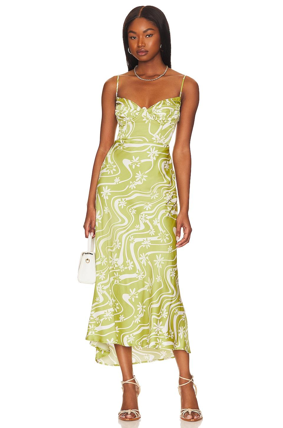 ASTR the Label Mabel Dress in Green by ASTR THE LABEL