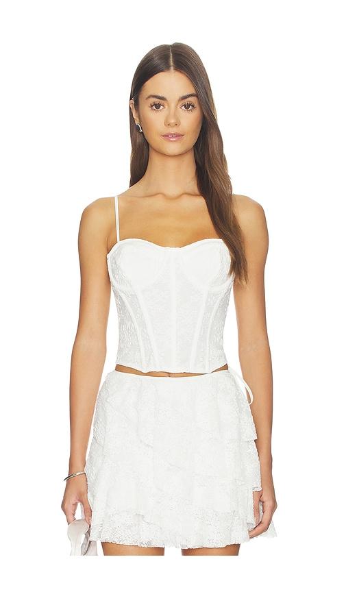 ASTR the Label Madeleine Top in White by ASTR THE LABEL