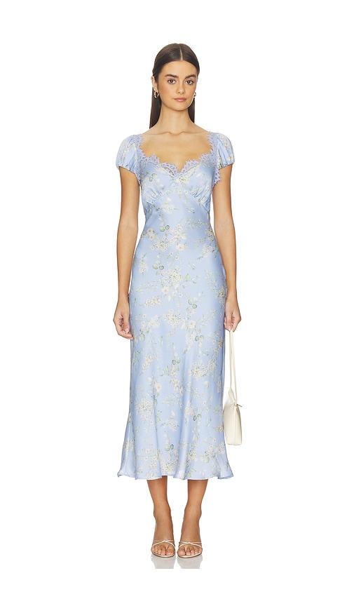 ASTR the Label Makaela Dress in Blue by ASTR THE LABEL