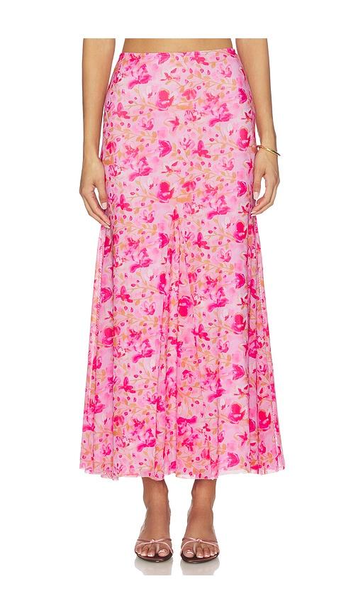 ASTR the Label Mejra Skirt in Fuchsia by ASTR THE LABEL