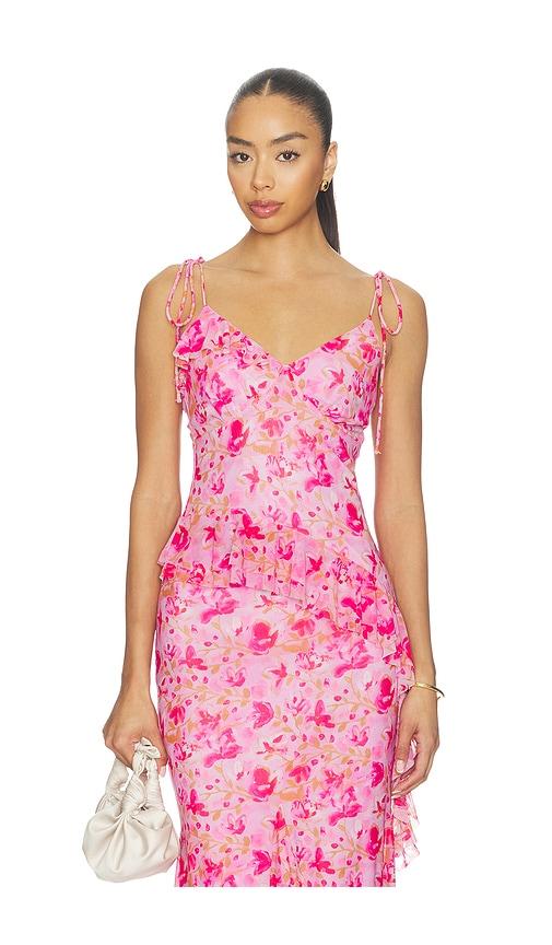 ASTR the Label Mejra Top in Fuchsia by ASTR THE LABEL