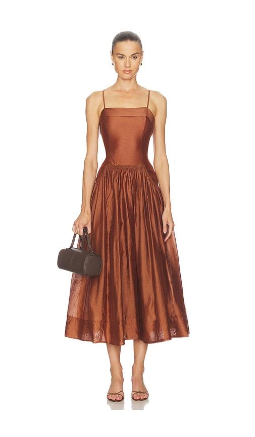 ASTR the Label Ovina Dress in Brown by ASTR THE LABEL