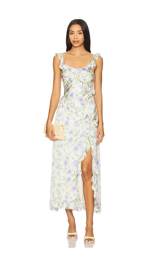 ASTR the Label Rosalina Dress in Ivory,Lavender by ASTR THE LABEL