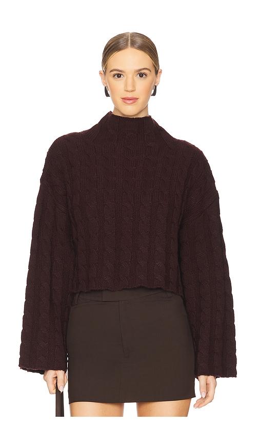 ASTR the Label Sloan Sweater in Wine by ASTR THE LABEL