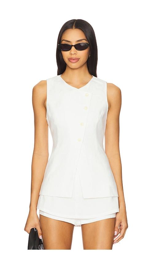 ASTR the Label Sonja Vest in White by ASTR THE LABEL