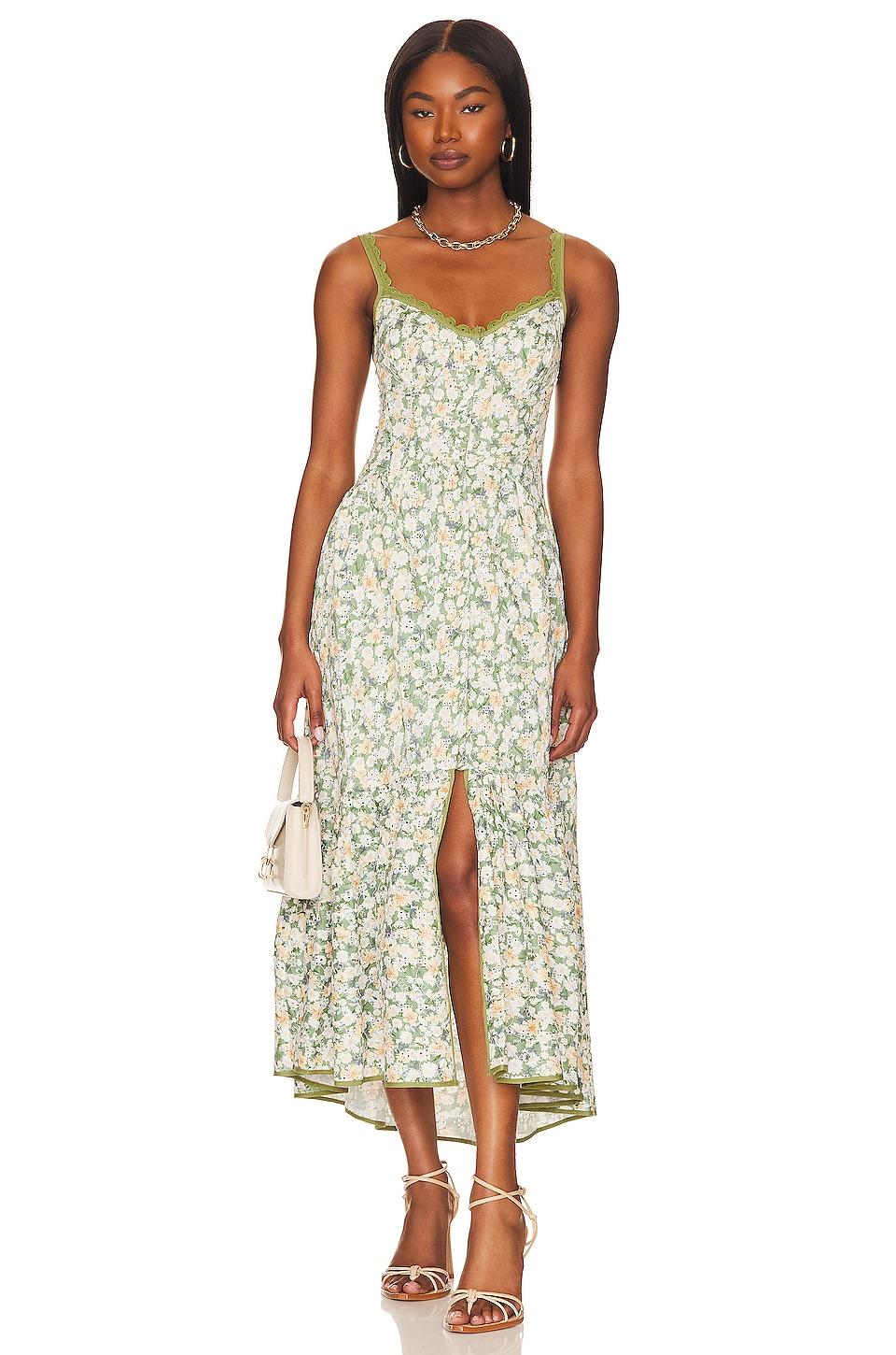 ASTR the Label Yamila Dress in Green by ASTR THE LABEL