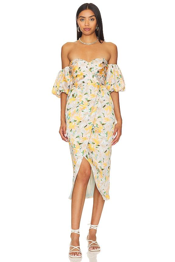 ASTR the Label Zurina Dress in Yellow by ASTR THE LABEL