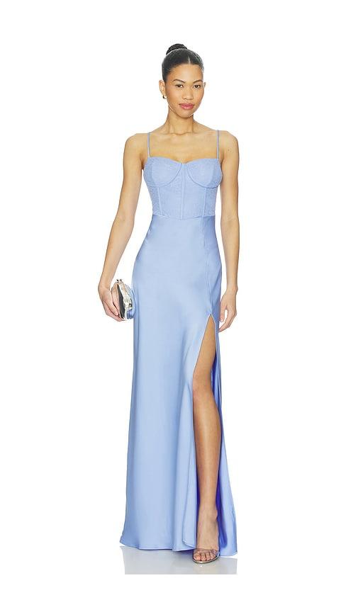 ASTR the Label x REVOLVE Zinnia Gown in Baby Blue by ASTR THE LABEL