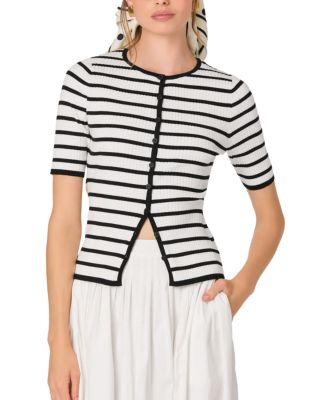 Henrie Crewneck Cardigan Sweater by ASTR THE LABEL