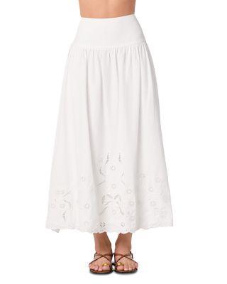 Stevie Eyelet Embroidered Maxi Skirt by ASTR THE LABEL