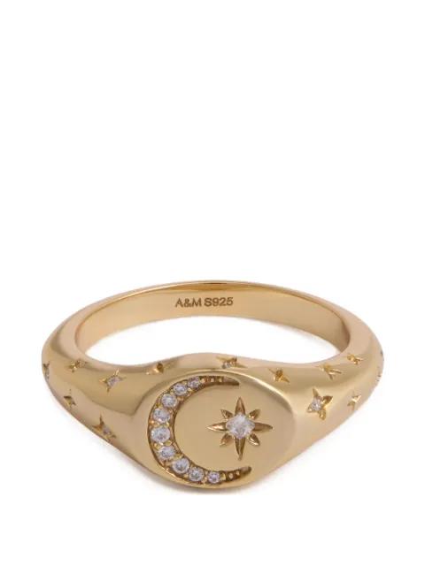 Cosmic crystal-embellished ring by ASTRID&MIYU