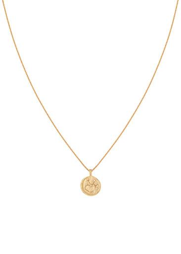 Sagittarius crystal 18k gold-plated pendant necklace by ASTRID&MIYU