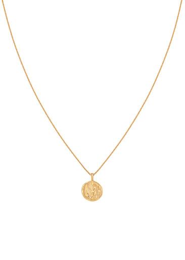Scorpio crystal 18k gold-plated pendant necklace by ASTRID&MIYU