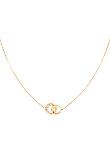 Spiral pendant 18k gold-plated necklace by ASTRID&MIYU