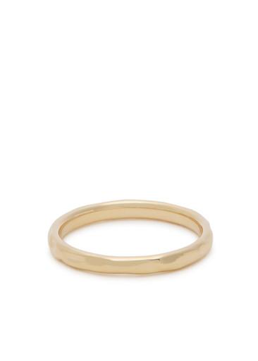 Textured 18kt gold-plated ring by ASTRID&MIYU