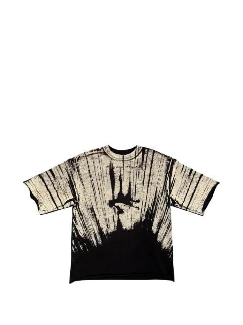 graphic-print raw-cut T-shirt by ASTRUM
