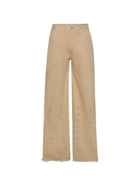 rivet frayed jeans by ASTRUM