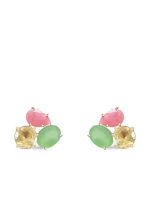 stone stud earrings by ATELIER MON