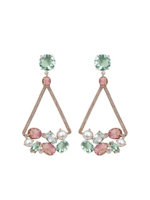 triangular dangler earrings by ATELIER MON