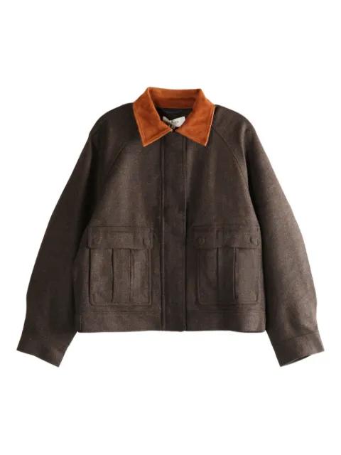 collared pocket jacket by ATELIER NEW YORK