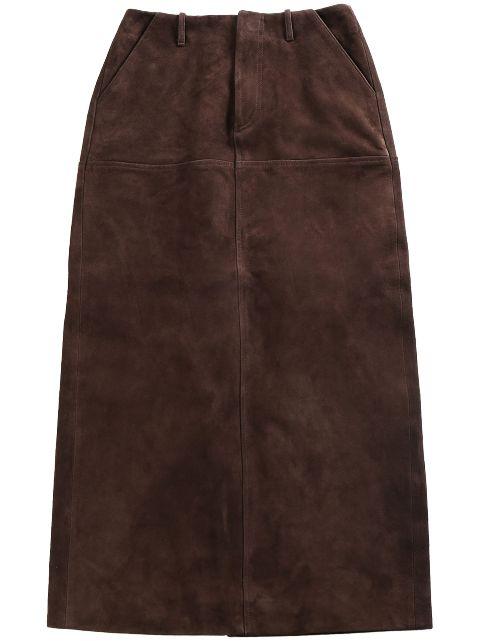 suede midi skirt by ATELIER NEW YORK