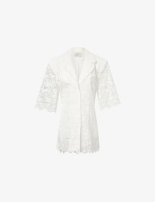 Lace Oversized Cotton-Blend Shirt by ATELIER NINETY FIVE