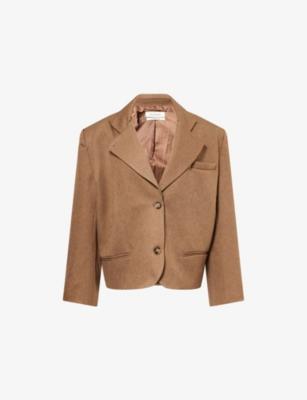 The Oversized Boxy Woven Blazer by ATELIER NINETY FIVE