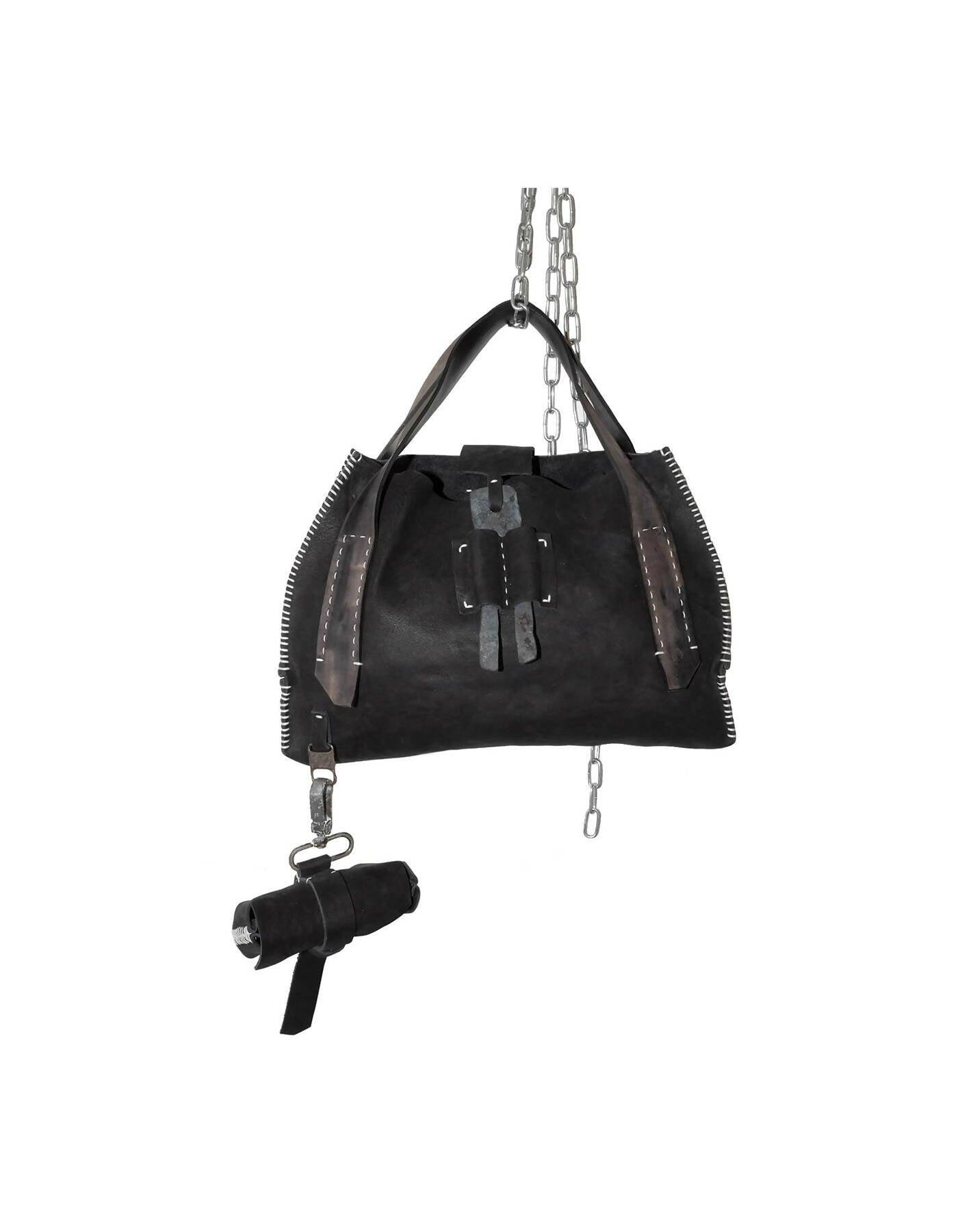 Black Utility Handbag by ATELIER SKN