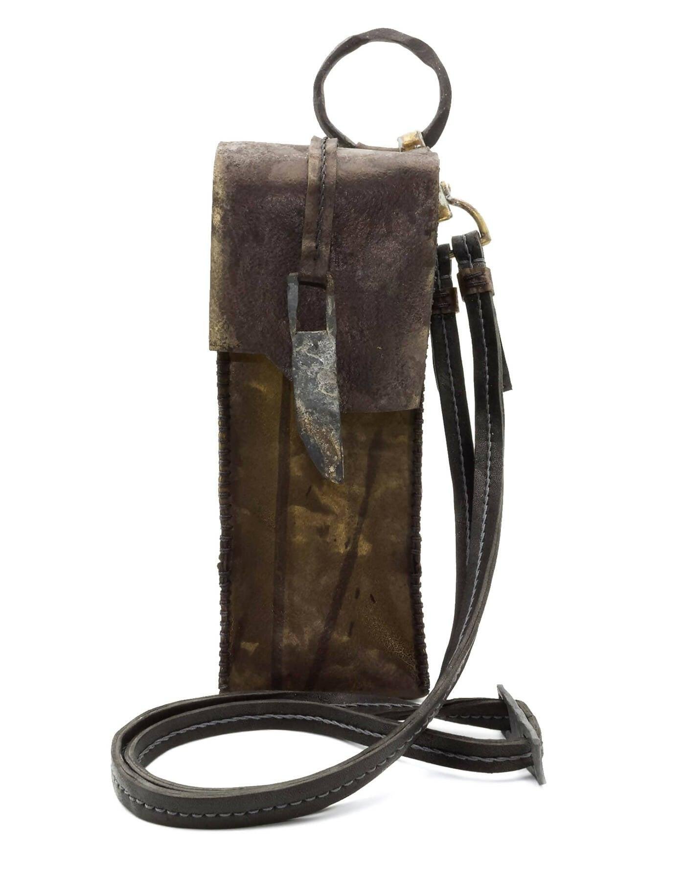 horse leather phone pouch by ATELIER SKN
