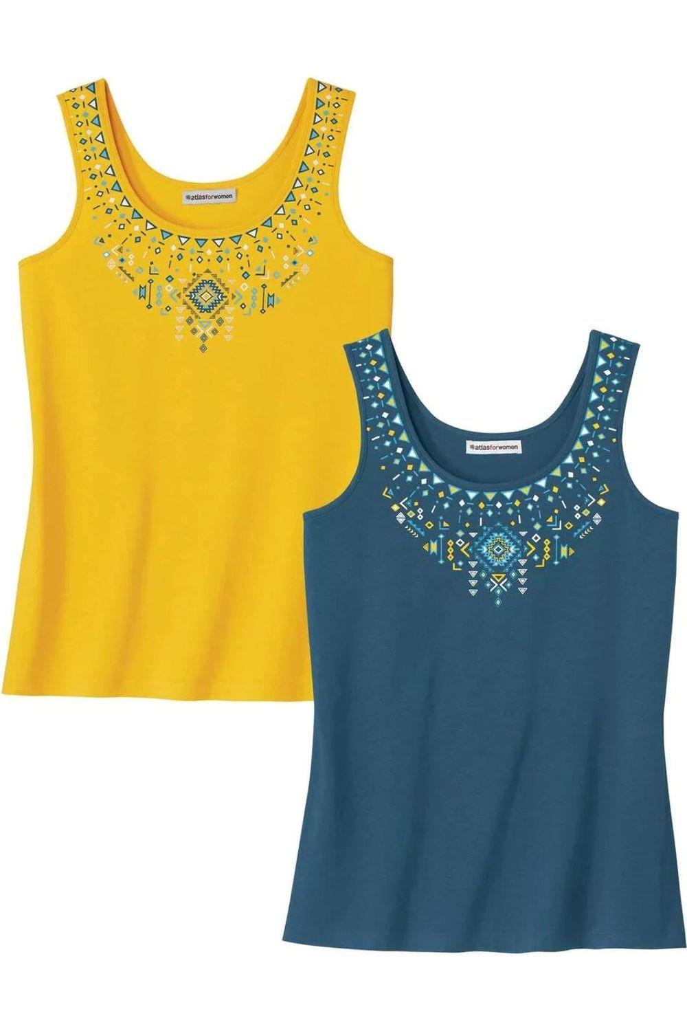 Vest Top Pack of 2 by ATLAS FOR WOMEN