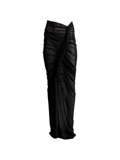 draped maxi skirt by ATLEIN