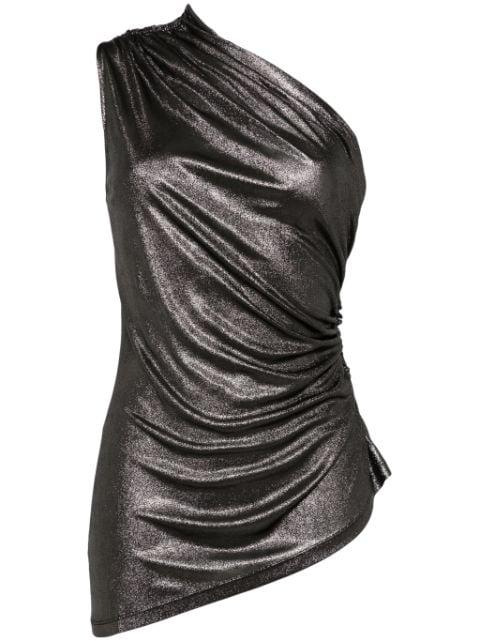 one-shoulder draped top by ATLEIN