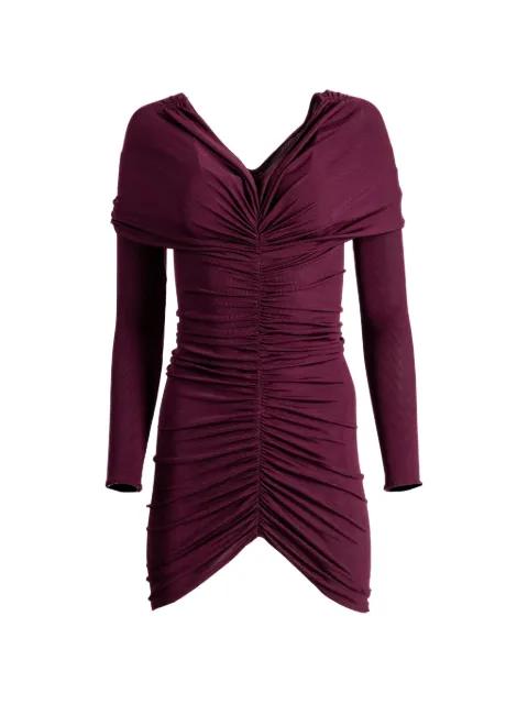 ruched off-shoulder dress by ATLEIN