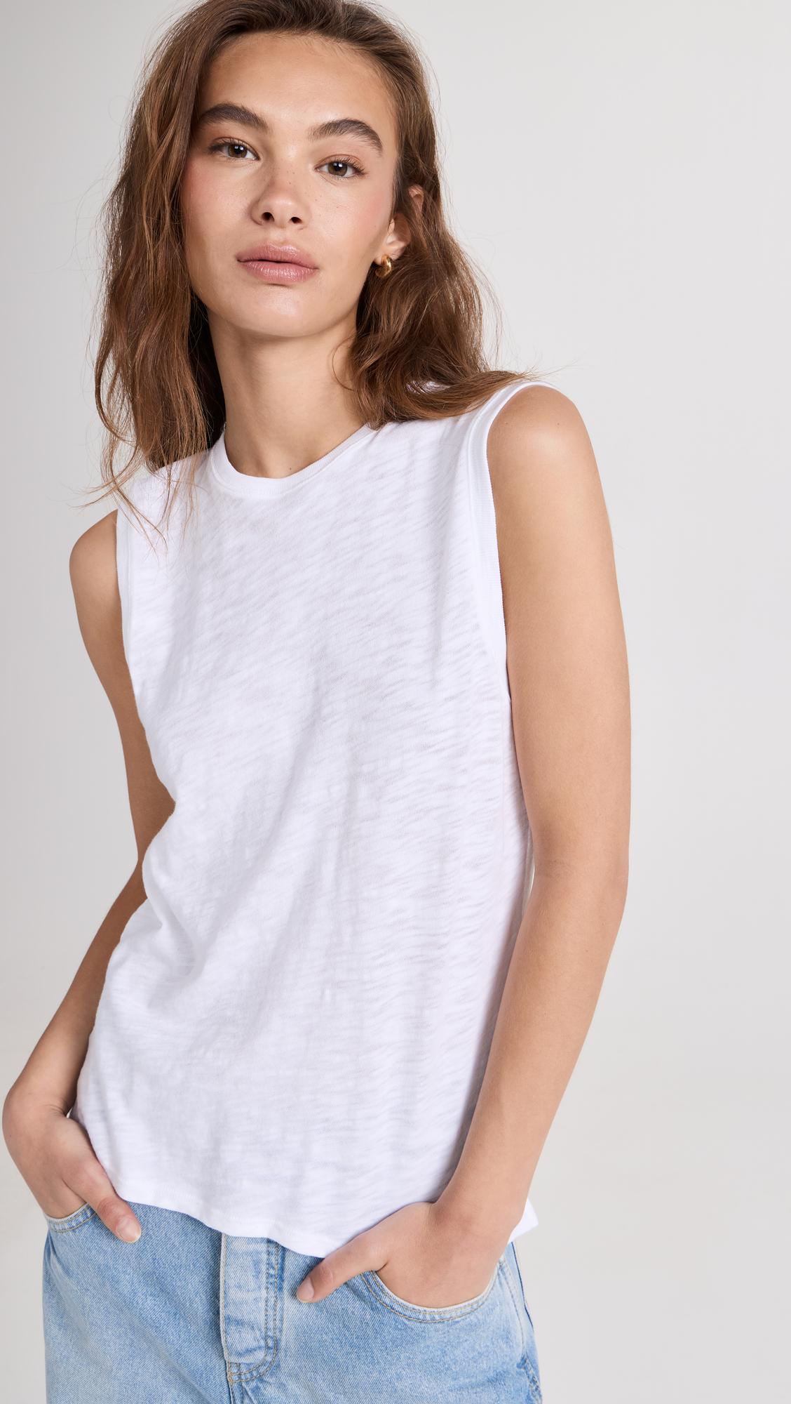 Sleeveless Schoolboy Tee by ATM ANTHONY THOMAS MELILLO