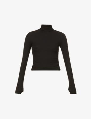 Fitted turtleneck stretch-jersey top by ATM