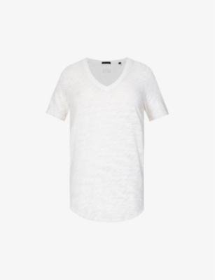 Slub V-neck cotton-jersey T-shirt by ATM