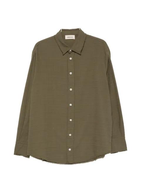 embroidered raw-edge shirt by ATOMO FACTORY
