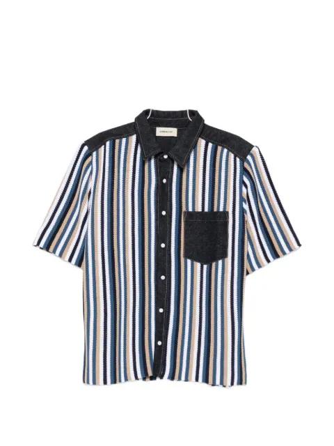 stripe buttoned shirt by ATOMO FACTORY