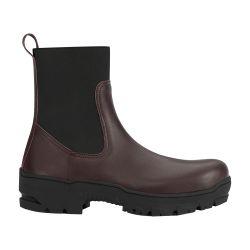 Feltre walnut leather boots by ATP ATELIER