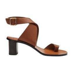 Gildone leather ankle strap heels by ATP ATELIER