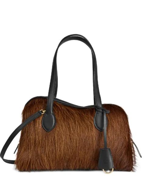 Noale long-pile zip shoulder bag by ATP ATELIER