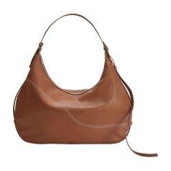 Potenz stitch grained leather large hobo bag by ATP ATELIER