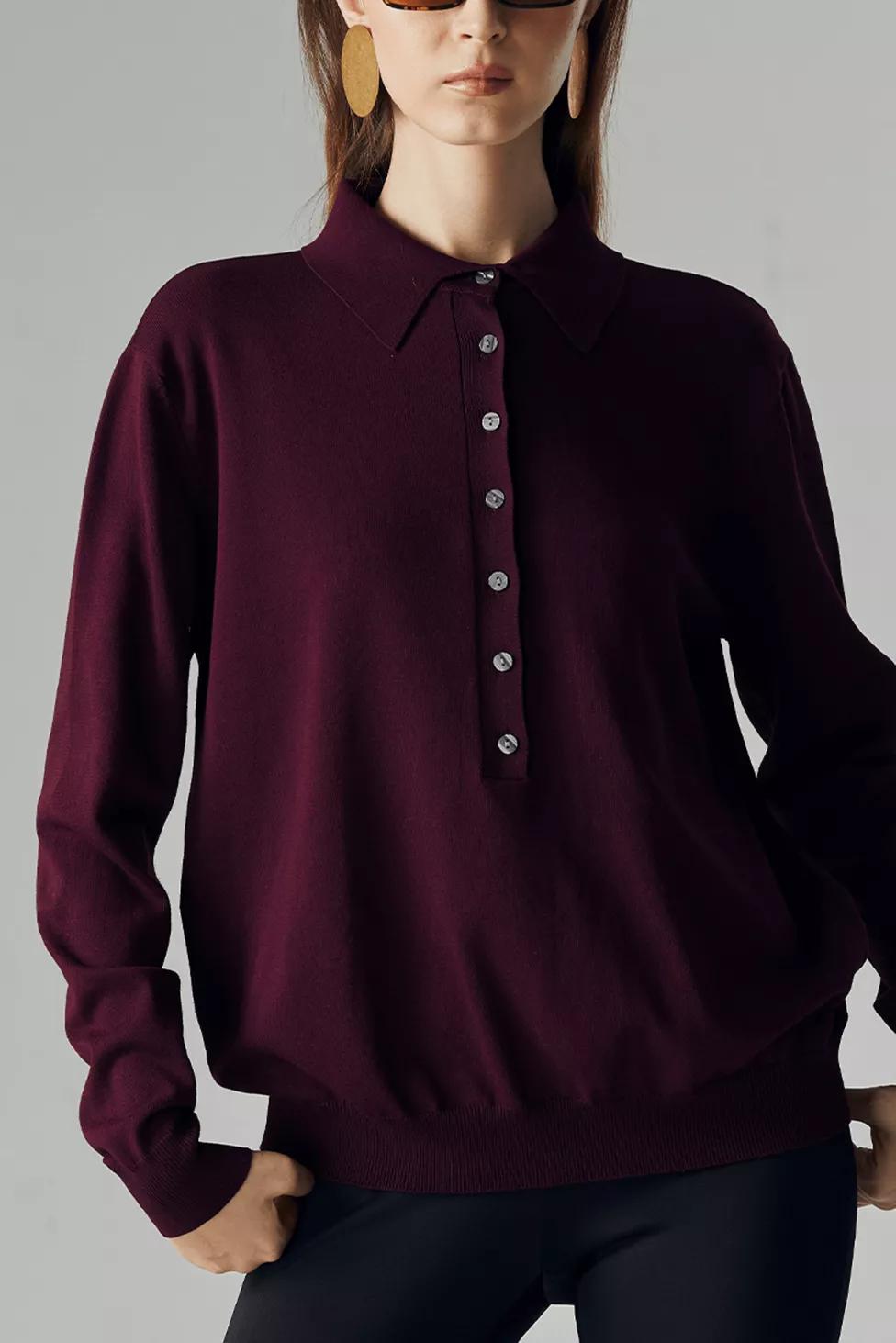 ATS Nara Knit Polo Top by ATS