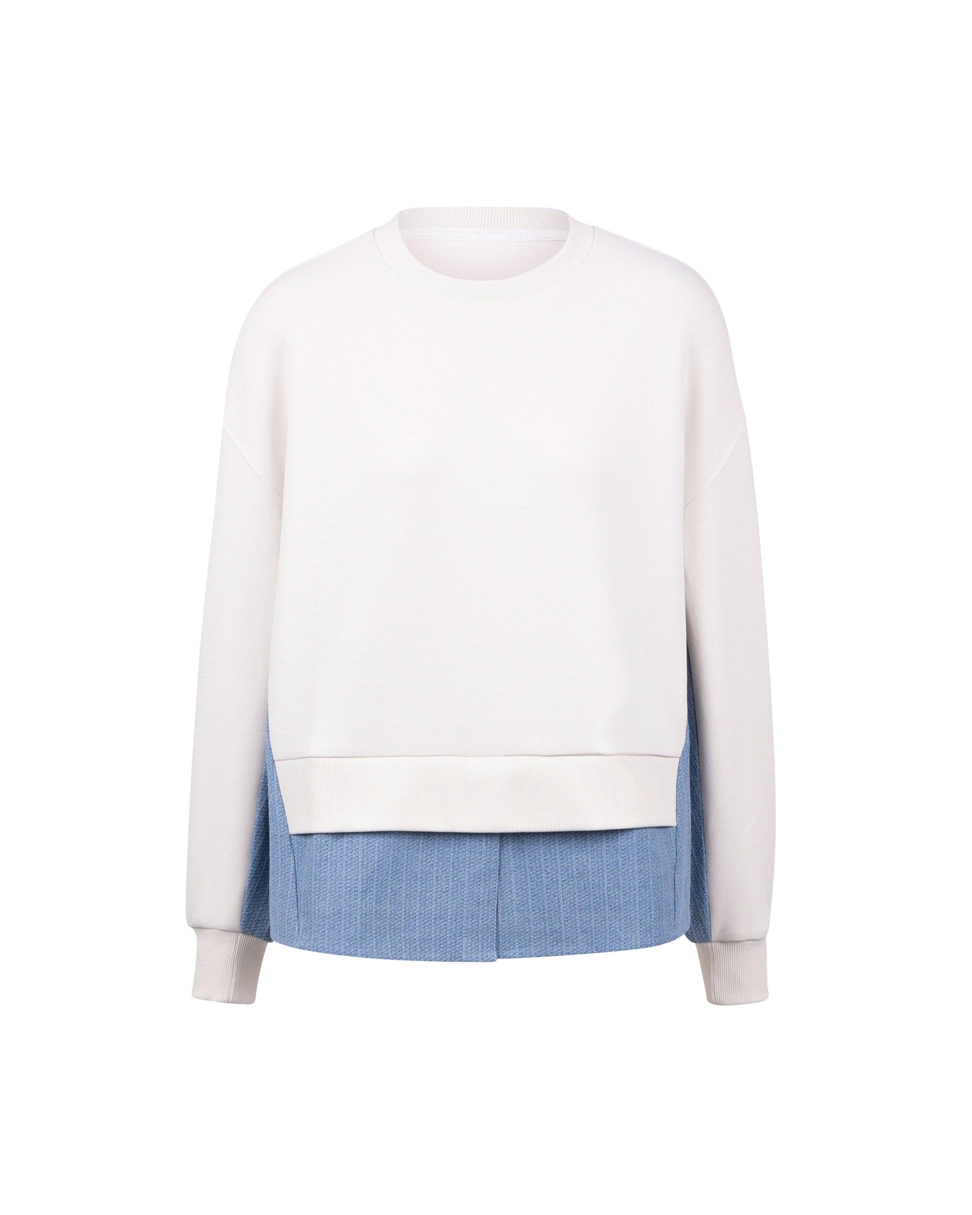 Air Compact Mix Denim 2 In 1 Sweatshirt by ATSURO TAYAMA