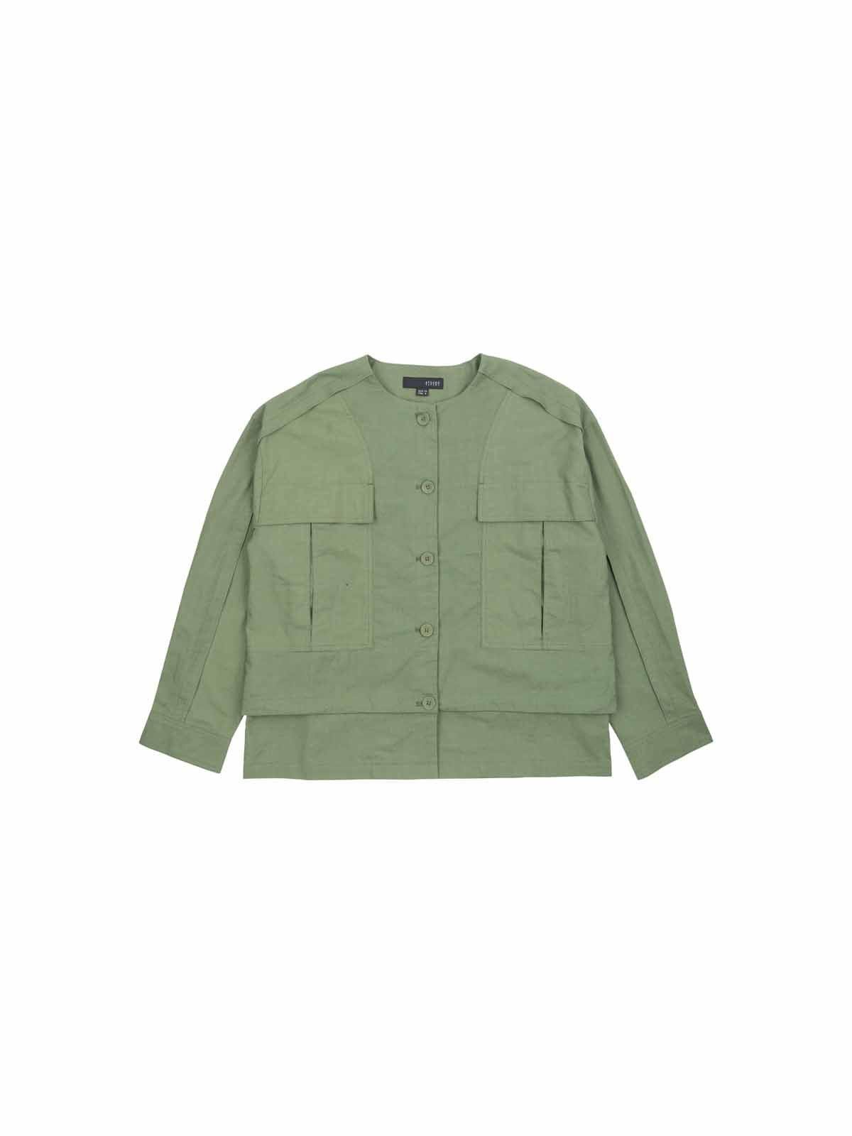 Art of Garden Big Pocket Layer Hem Linen Mix Jacket by ATSURO TAYAMA