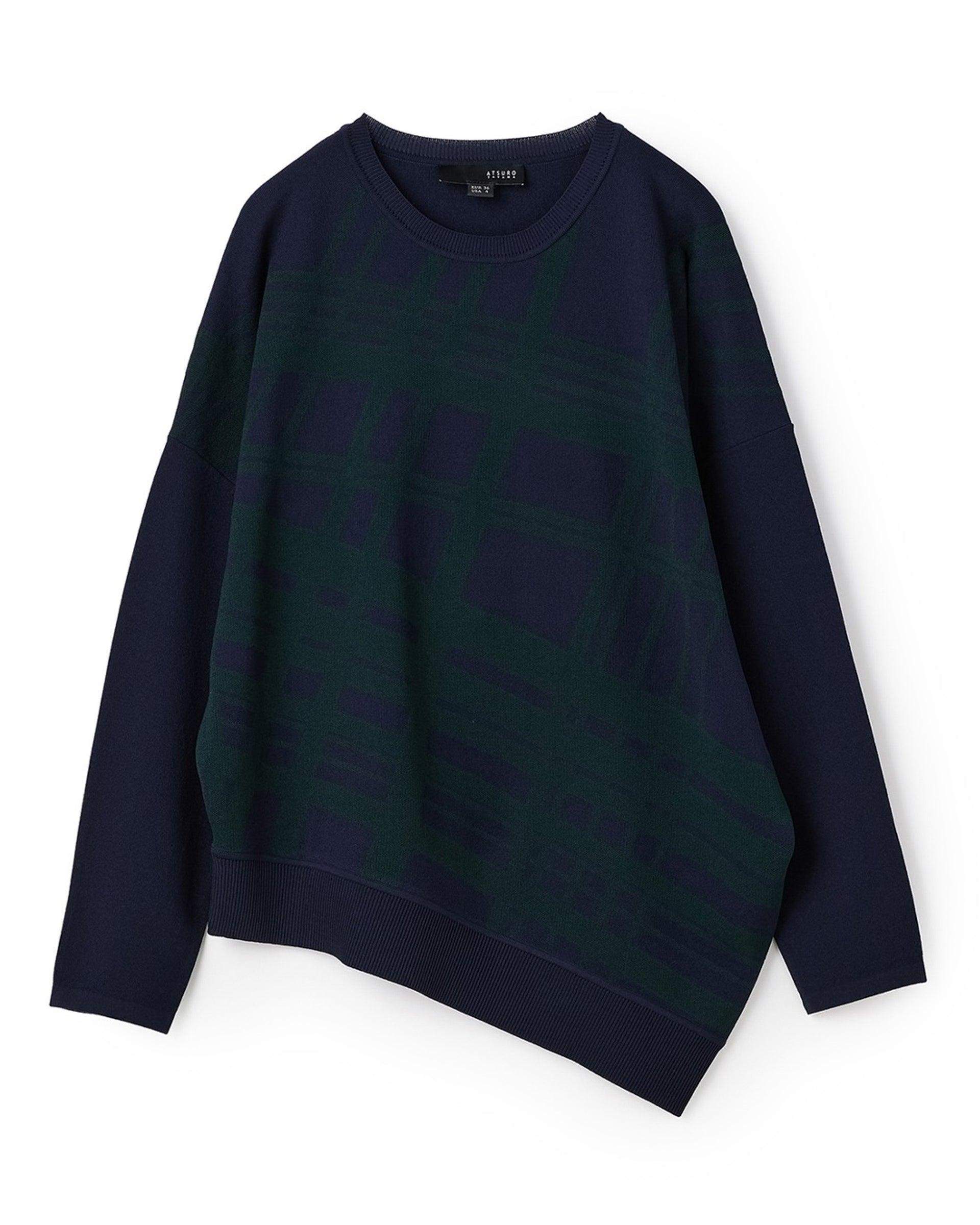 Glen Check AI Print Knit Top by ATSURO TAYAMA