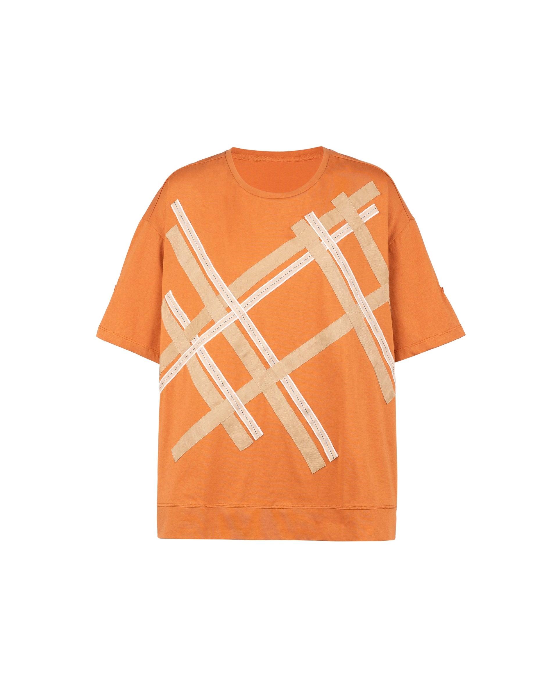 Summer Cool Tee - Tartan Line Ribbon Tee by ATSURO TAYAMA