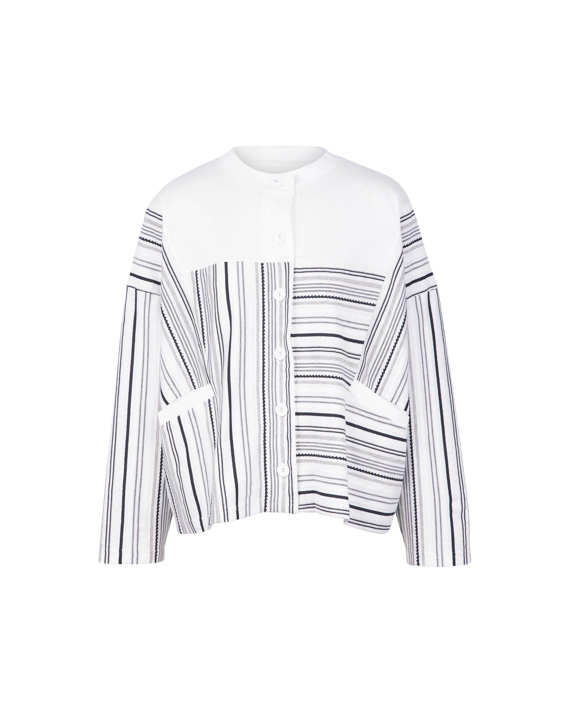 Texture Border Cut & Sewn Cardigan by ATSURO TAYAMA